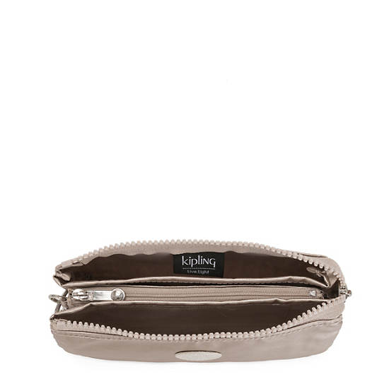 Sacs Kipling Creativity Large Metallic Pouch Rose | FR 1131AH